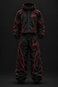 D.N.D. Blackout Redline Windbreaker Set